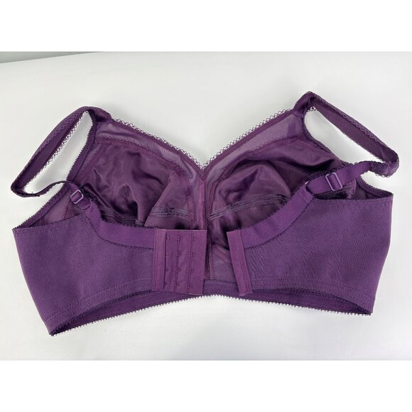 Playtex 18 Hour Shoulder Comfort Wireless Full Coverage Bra 4693 Plum 38DD - Picture 4 of 5